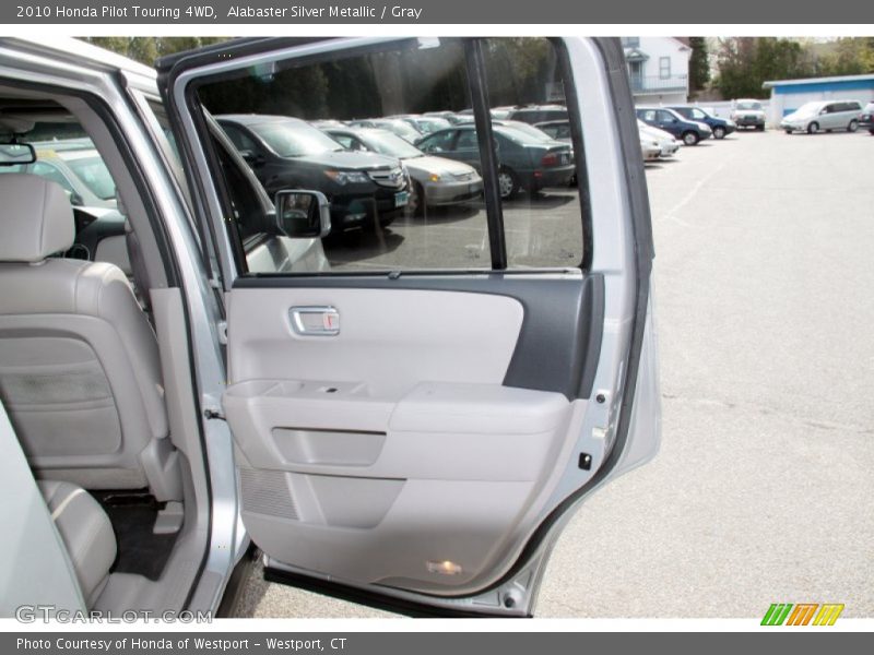 Alabaster Silver Metallic / Gray 2010 Honda Pilot Touring 4WD