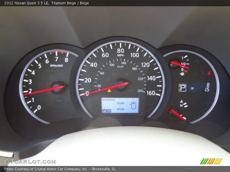  2012 Quest 3.5 LE 3.5 LE Gauges
