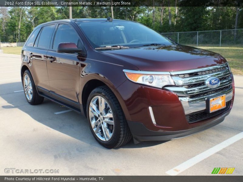 Cinnamon Metallic / Medium Light Stone 2012 Ford Edge SEL EcoBoost