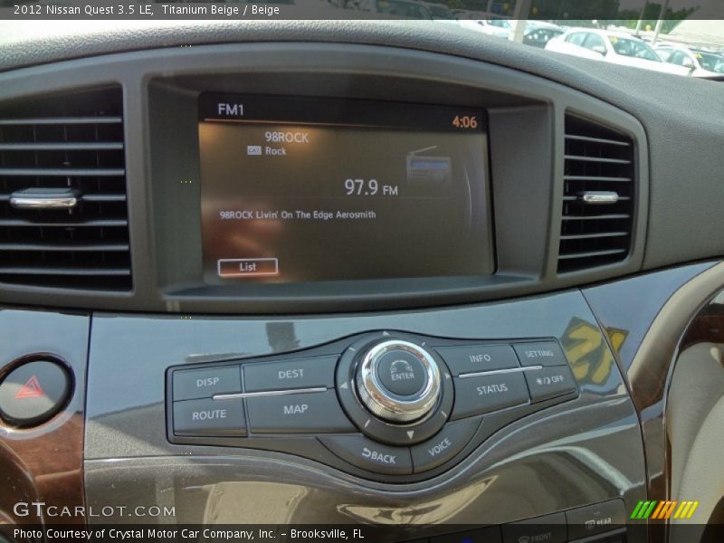 Controls of 2012 Quest 3.5 LE