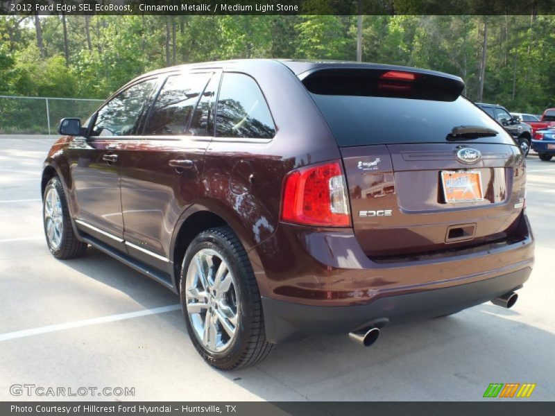 Cinnamon Metallic / Medium Light Stone 2012 Ford Edge SEL EcoBoost