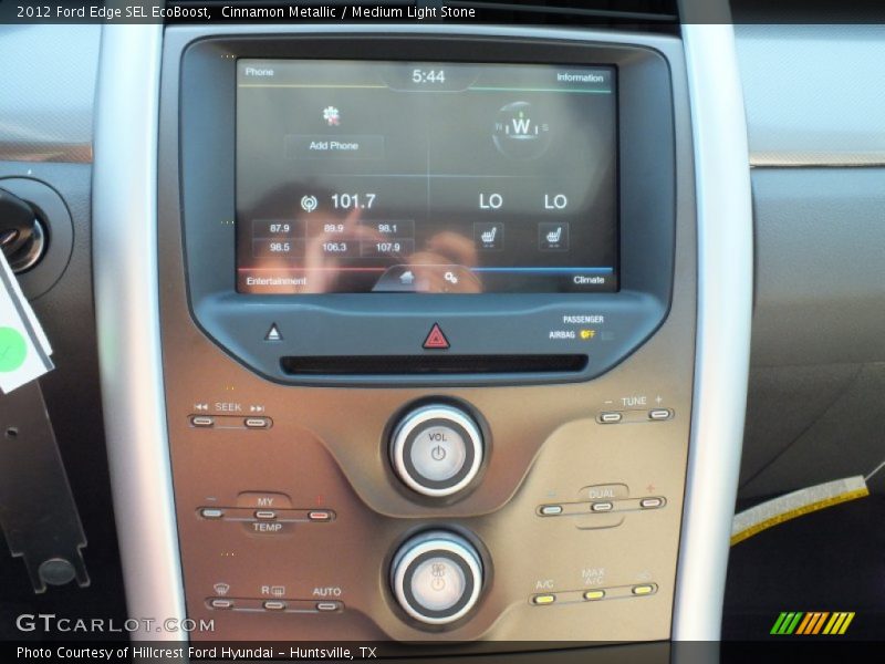 Cinnamon Metallic / Medium Light Stone 2012 Ford Edge SEL EcoBoost