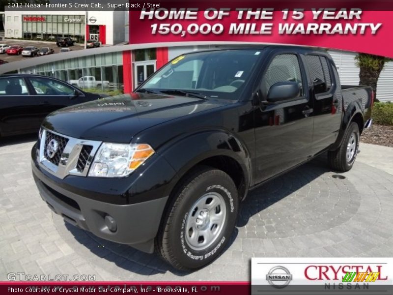 Super Black / Steel 2012 Nissan Frontier S Crew Cab