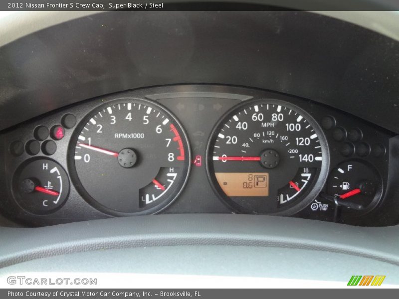 Super Black / Steel 2012 Nissan Frontier S Crew Cab