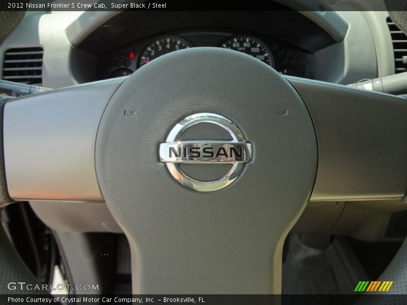 Super Black / Steel 2012 Nissan Frontier S Crew Cab