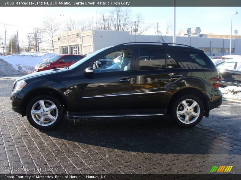 Verde Brook Metallic / Ash Grey 2008 Mercedes-Benz ML 350 4Matic