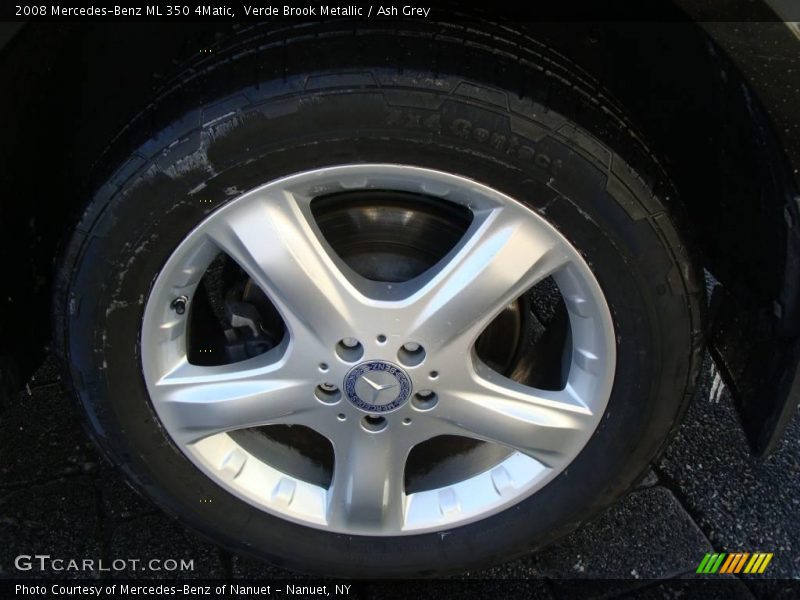Verde Brook Metallic / Ash Grey 2008 Mercedes-Benz ML 350 4Matic