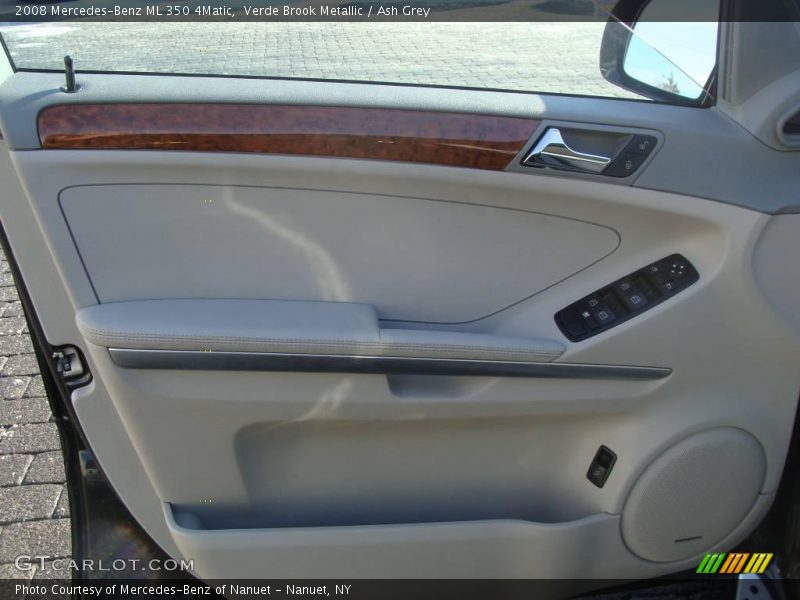 Verde Brook Metallic / Ash Grey 2008 Mercedes-Benz ML 350 4Matic