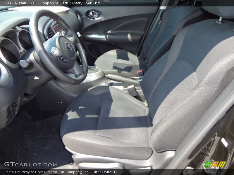 Sapphire Black / Black/Silver Trim 2012 Nissan Juke SV