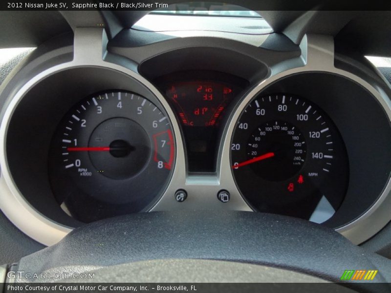 Sapphire Black / Black/Silver Trim 2012 Nissan Juke SV