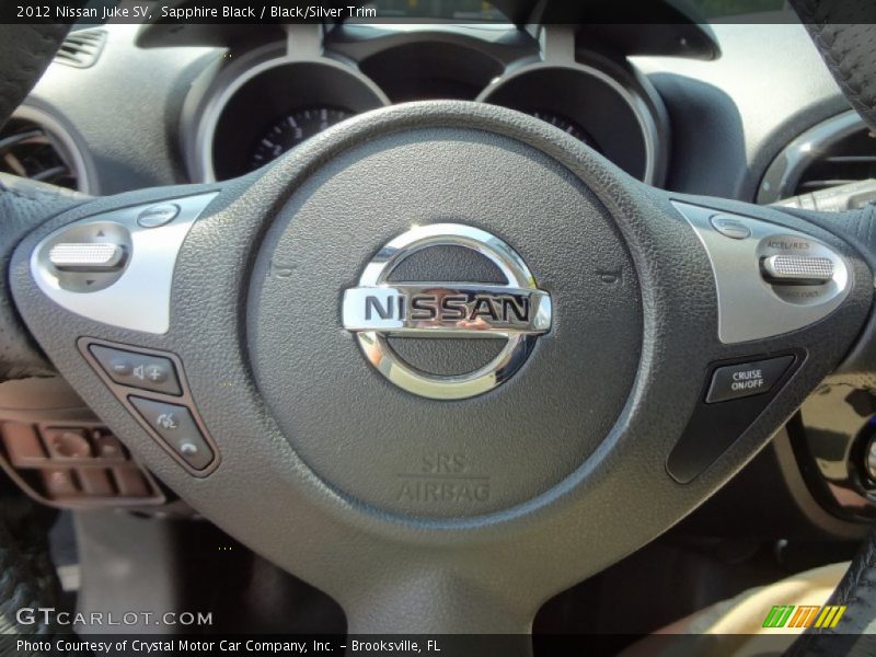 Sapphire Black / Black/Silver Trim 2012 Nissan Juke SV