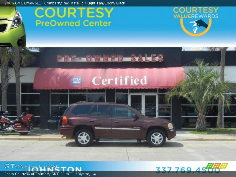 Cranberry Red Metallic / Light Tan/Ebony Black 2006 GMC Envoy SLE