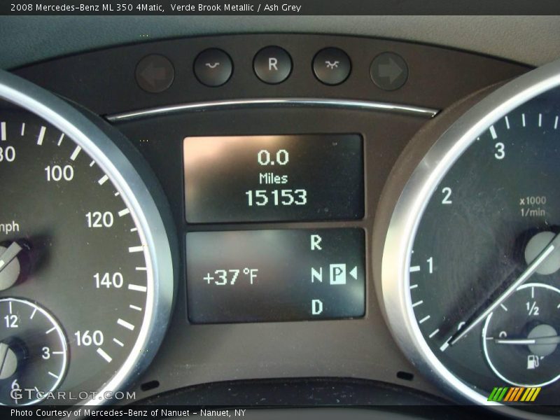Verde Brook Metallic / Ash Grey 2008 Mercedes-Benz ML 350 4Matic