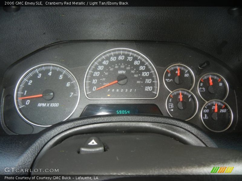 Cranberry Red Metallic / Light Tan/Ebony Black 2006 GMC Envoy SLE