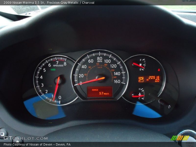 Precision Gray Metallic / Charcoal 2009 Nissan Maxima 3.5 SV