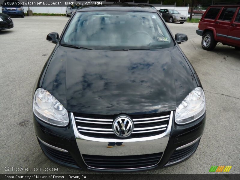 Black Uni / Anthracite 2009 Volkswagen Jetta SE Sedan