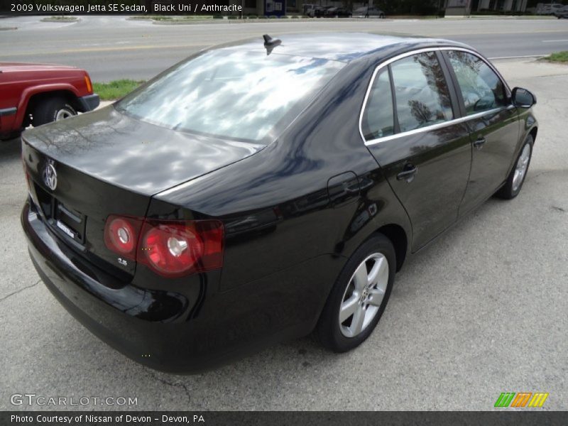 Black Uni / Anthracite 2009 Volkswagen Jetta SE Sedan