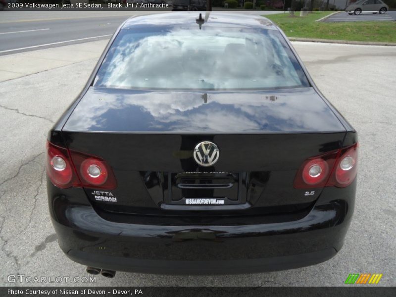 Black Uni / Anthracite 2009 Volkswagen Jetta SE Sedan