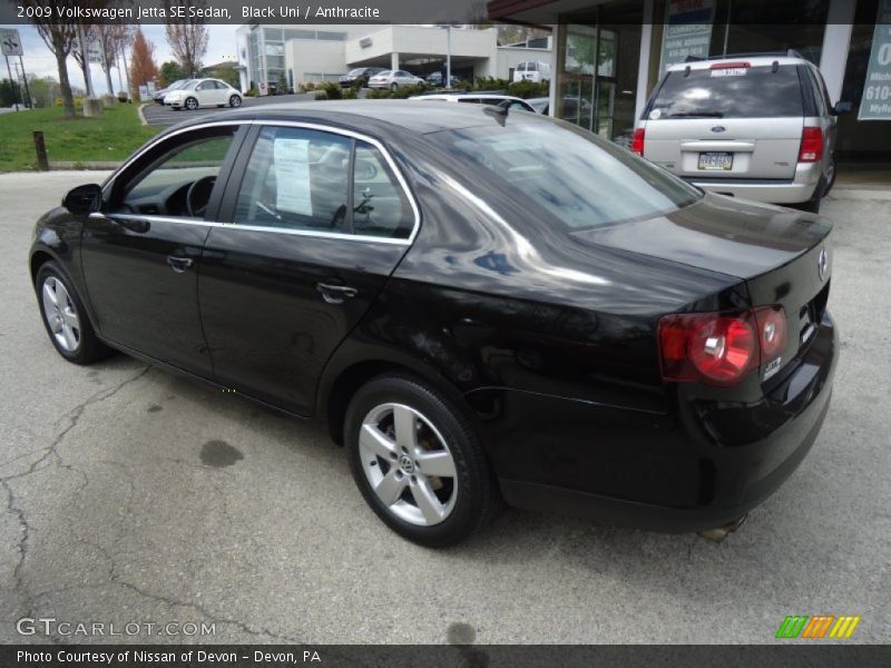 Black Uni / Anthracite 2009 Volkswagen Jetta SE Sedan