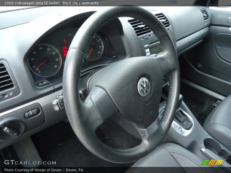 Black Uni / Anthracite 2009 Volkswagen Jetta SE Sedan