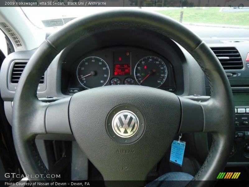 Black Uni / Anthracite 2009 Volkswagen Jetta SE Sedan