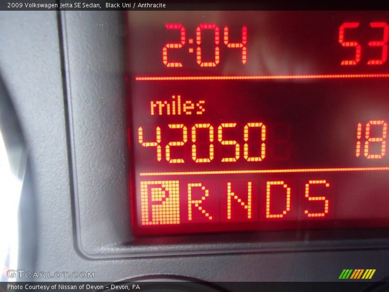 Black Uni / Anthracite 2009 Volkswagen Jetta SE Sedan