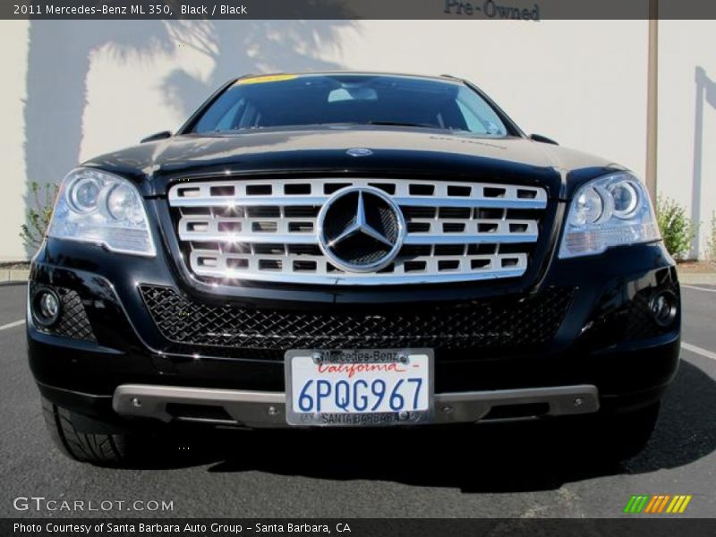 Black / Black 2011 Mercedes-Benz ML 350