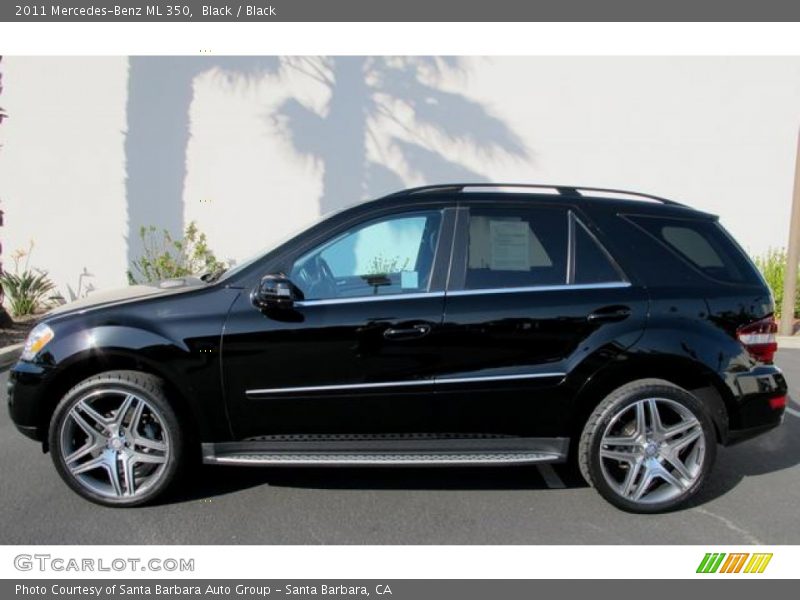 Black / Black 2011 Mercedes-Benz ML 350
