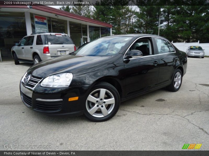 Black Uni / Anthracite 2009 Volkswagen Jetta SE Sedan