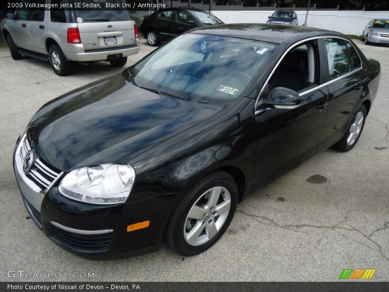 Black Uni / Anthracite 2009 Volkswagen Jetta SE Sedan