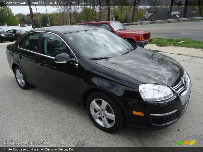 Black Uni / Anthracite 2009 Volkswagen Jetta SE Sedan