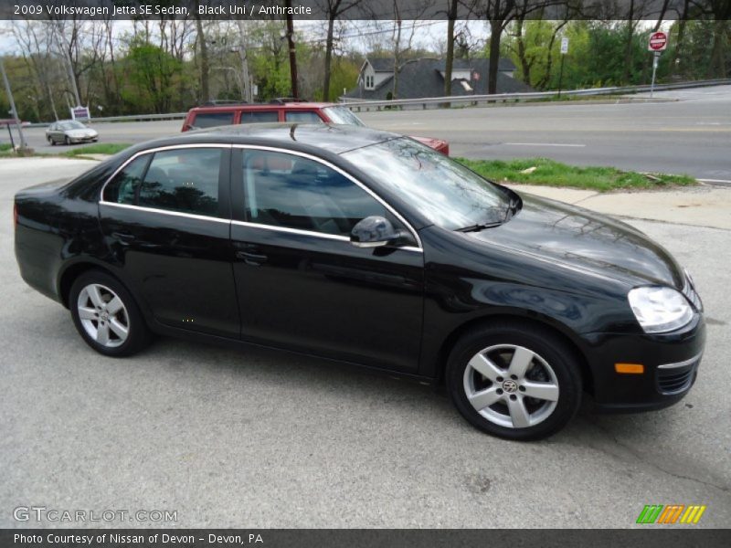 Black Uni / Anthracite 2009 Volkswagen Jetta SE Sedan