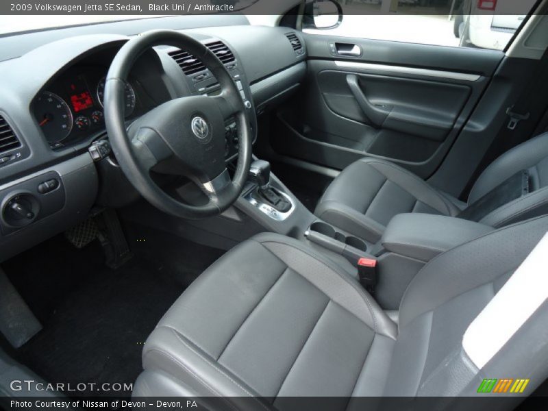 Black Uni / Anthracite 2009 Volkswagen Jetta SE Sedan