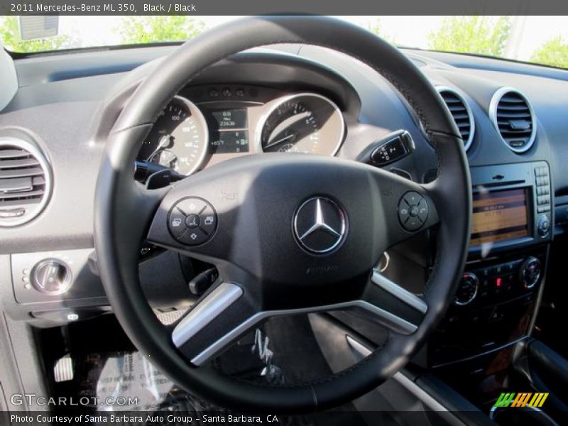 Black / Black 2011 Mercedes-Benz ML 350