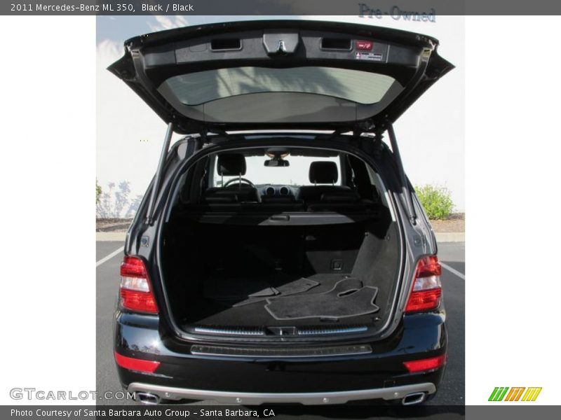 Black / Black 2011 Mercedes-Benz ML 350