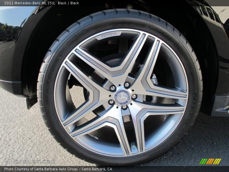 Black / Black 2011 Mercedes-Benz ML 350