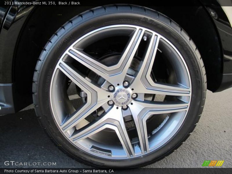 Black / Black 2011 Mercedes-Benz ML 350