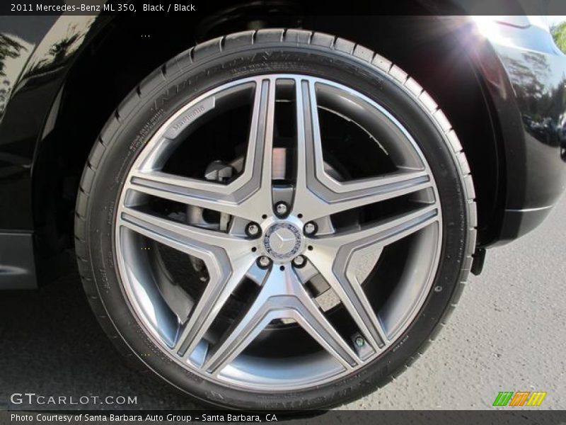 Black / Black 2011 Mercedes-Benz ML 350