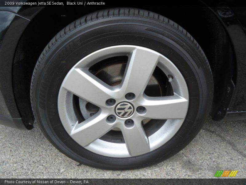 Black Uni / Anthracite 2009 Volkswagen Jetta SE Sedan