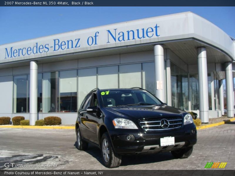 Black / Black 2007 Mercedes-Benz ML 350 4Matic