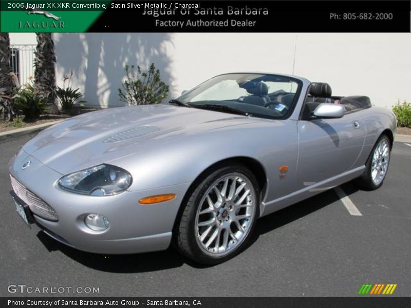 Satin Silver Metallic / Charcoal 2006 Jaguar XK XKR Convertible