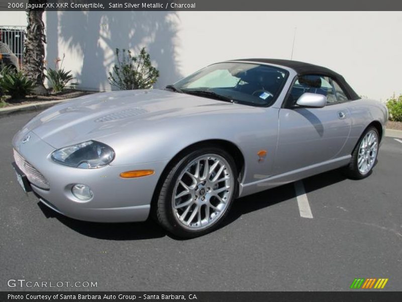 Satin Silver Metallic / Charcoal 2006 Jaguar XK XKR Convertible