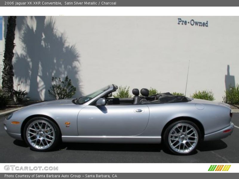 Satin Silver Metallic / Charcoal 2006 Jaguar XK XKR Convertible