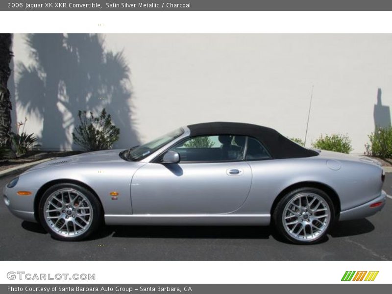 Satin Silver Metallic / Charcoal 2006 Jaguar XK XKR Convertible