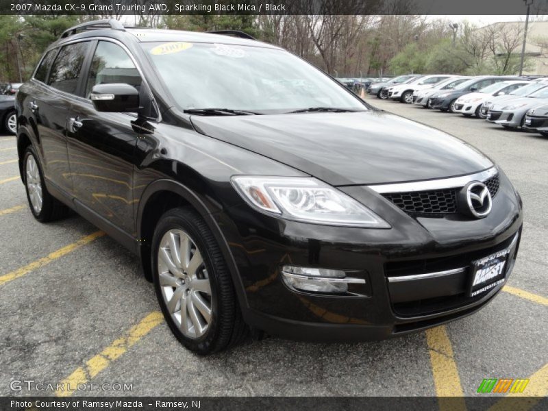 Sparkling Black Mica / Black 2007 Mazda CX-9 Grand Touring AWD