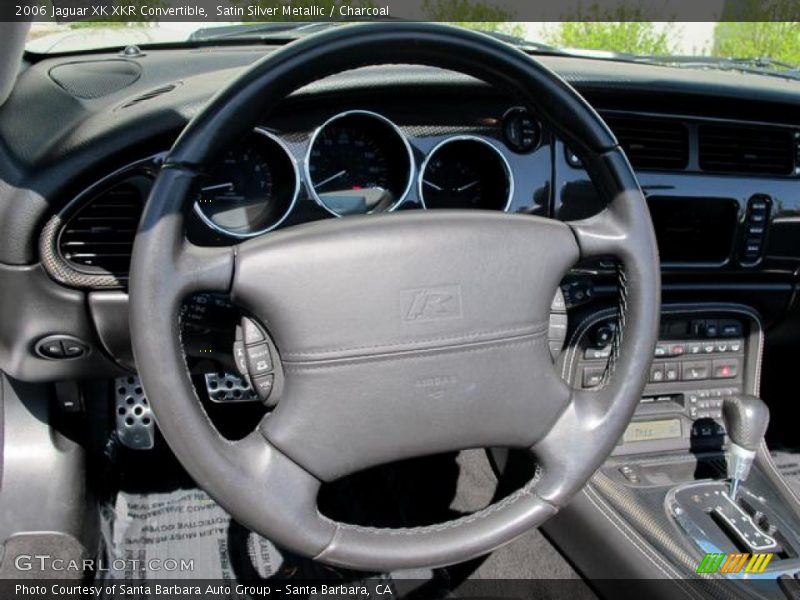 Satin Silver Metallic / Charcoal 2006 Jaguar XK XKR Convertible