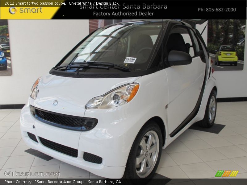 Crystal White / Design Black 2012 Smart fortwo passion coupe