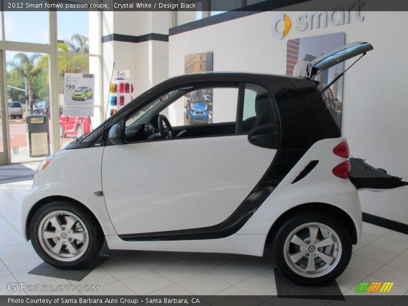 Crystal White / Design Black 2012 Smart fortwo passion coupe