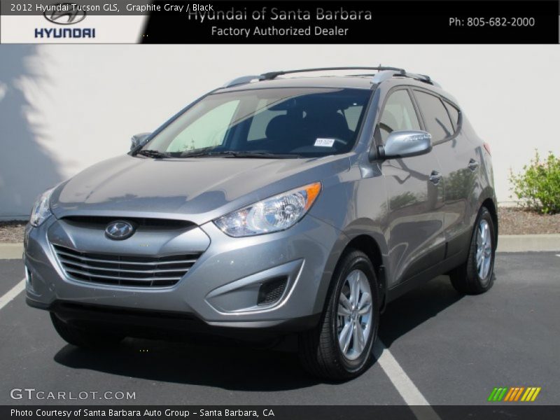 Graphite Gray / Black 2012 Hyundai Tucson GLS