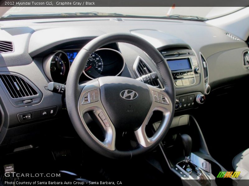 Graphite Gray / Black 2012 Hyundai Tucson GLS